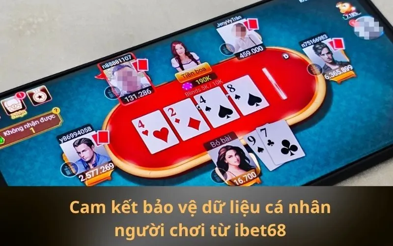 Cam kết bảo vệ dữ liệu cá nhân người chơi từ ibet68