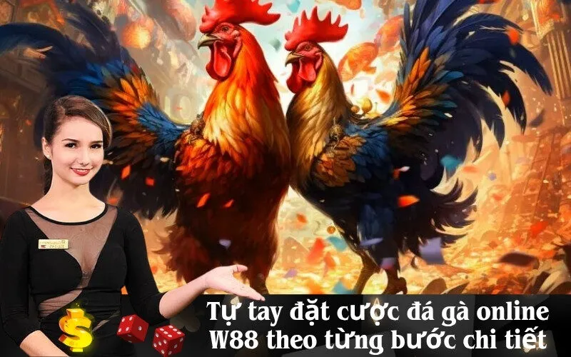 Tự tay đặt cược đá gà online W88 theo từng bước chi tiết